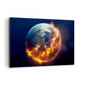 Lærredstryk - Billede på lærred - Apokalypsens flamme - 120x80 cm