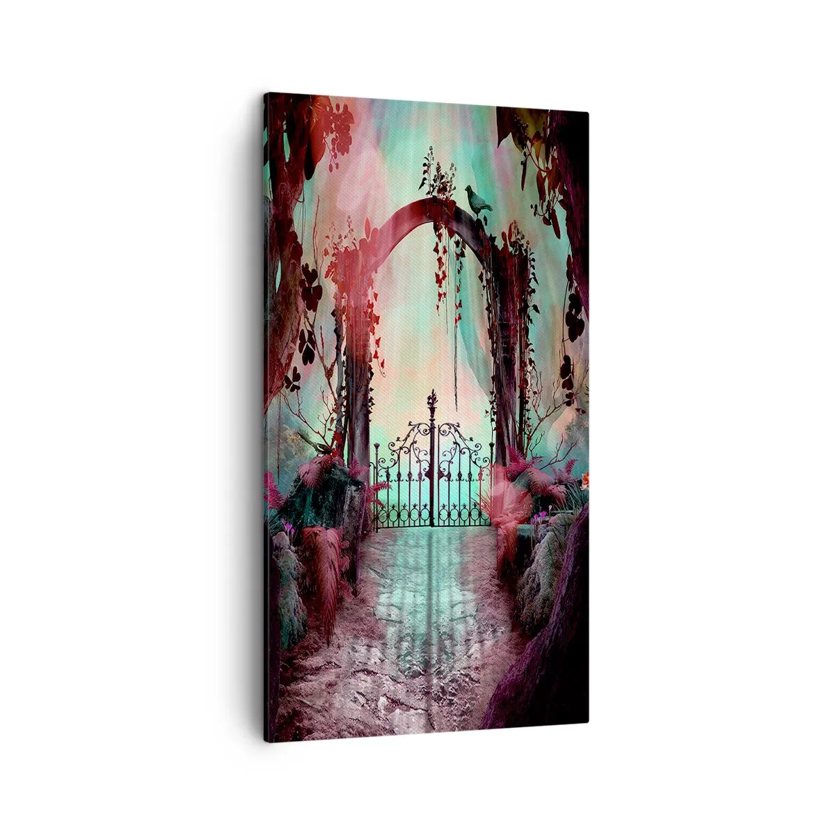 Lærredstryk - Billede på lærred - Hemmelig have - 45x80 cm