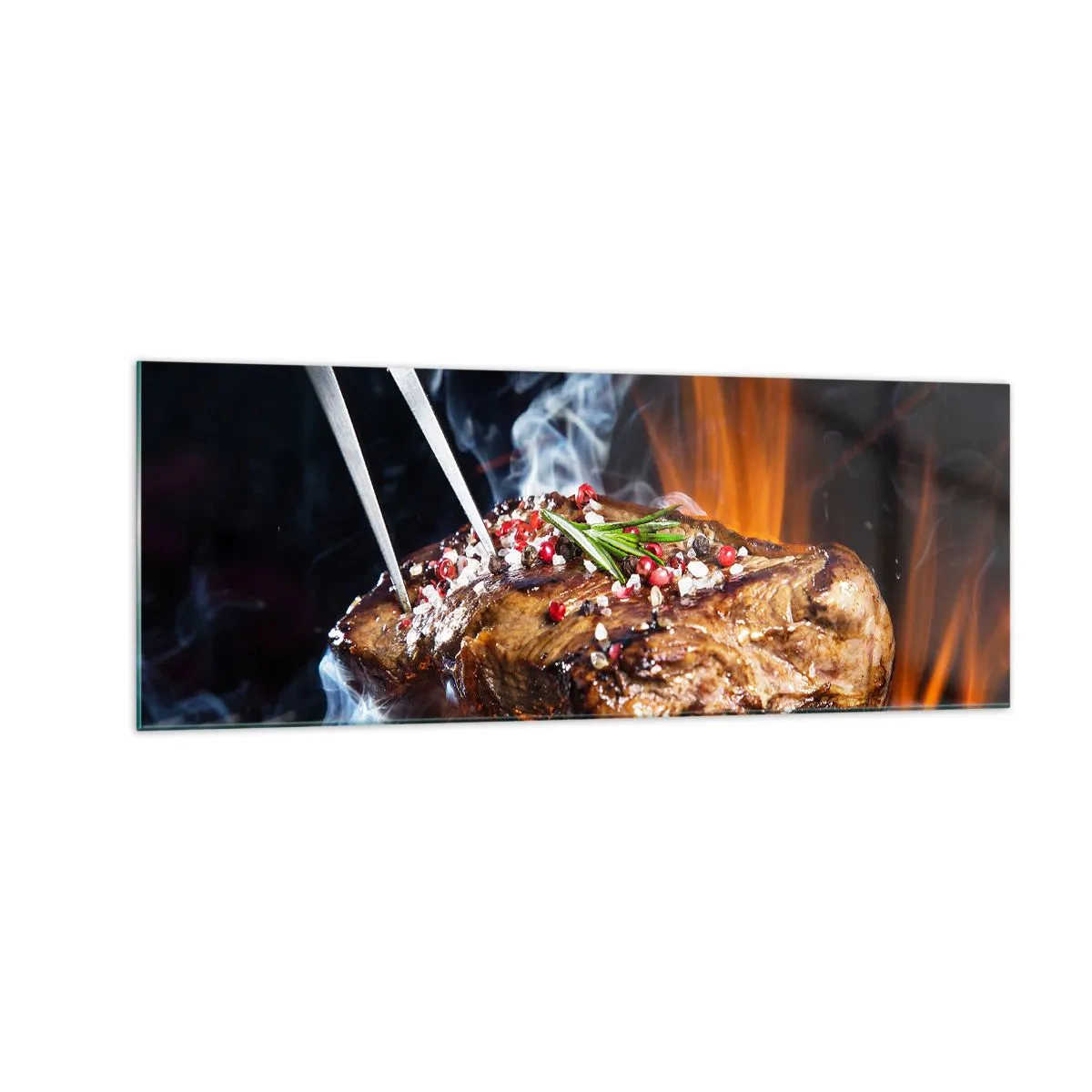 Billede på glas - Saftig og velduftende - 140x50 cm