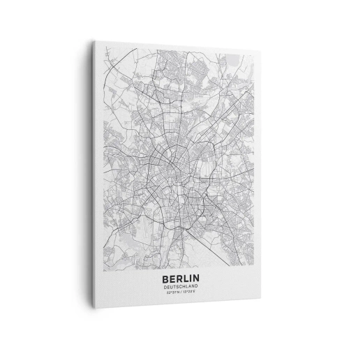 Lærredstryk - Billede på lærred - Berlins blomst - 50x70 cm