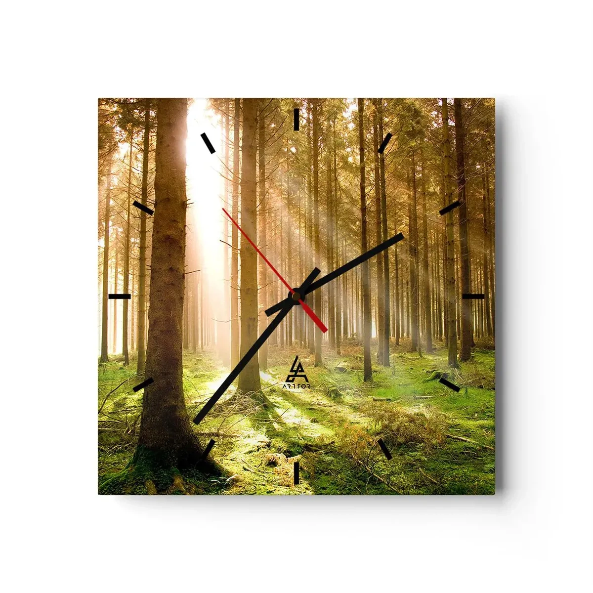 Vægur, Uret - Nisserne er ved at dukke op - 40x40 cm