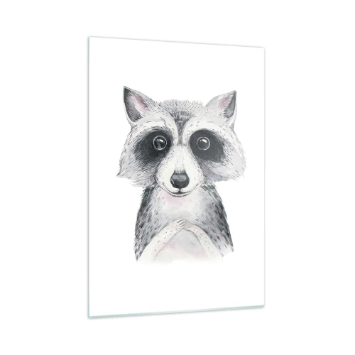 Billede på glas - Et øjeblik til at trække på skuldrene - 50x70 cm