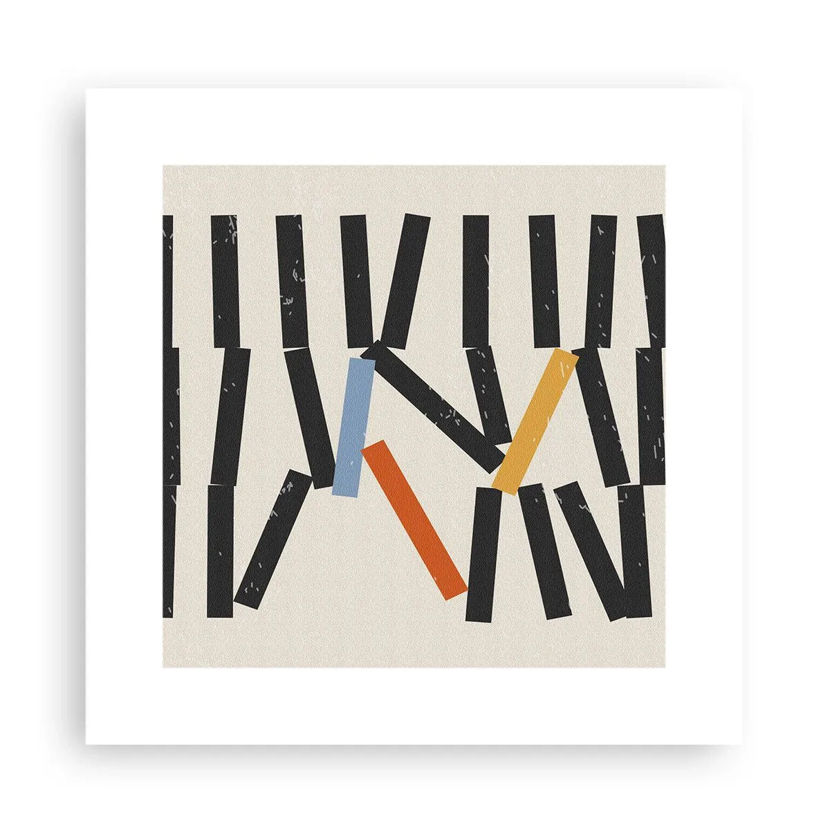 Plakat - Dominoer - komposition - 30x30 cm