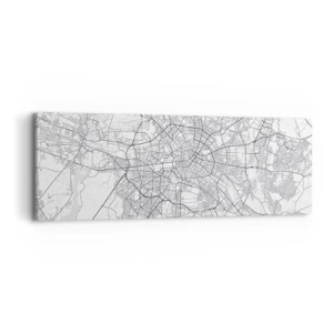 Lærredstryk - Billede på lærred - Berlins blomst - 90x30 cm