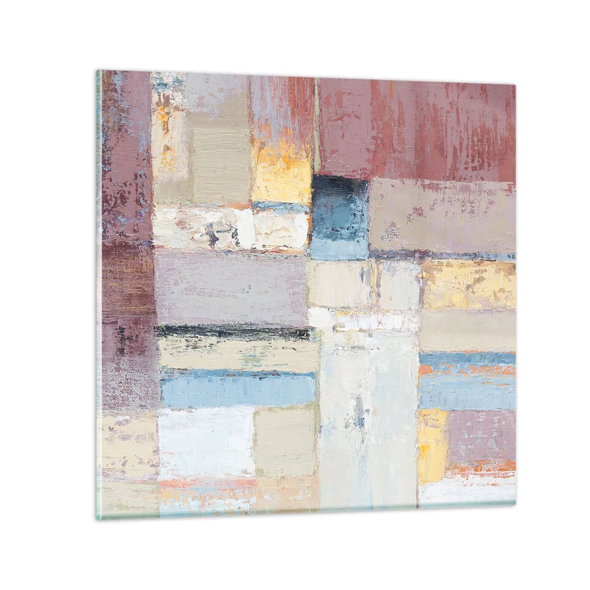 Billede på glas - Geometriens ro - 40x40 cm