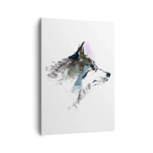 Lærredstryk - Billede på lærred - Når vi taler om ulven - 50x70 cm