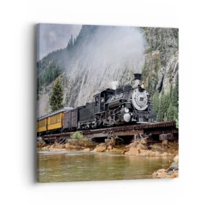 Lærredstryk - Billede på lærred - Og hvorhen? Hvorhen? - 40x40 cm