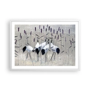 Plakat i hvid ramme - Blandt sine egne - 70x50 cm