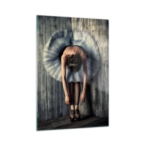 Billede på glas - Når musikken stopper - 50x70 cm