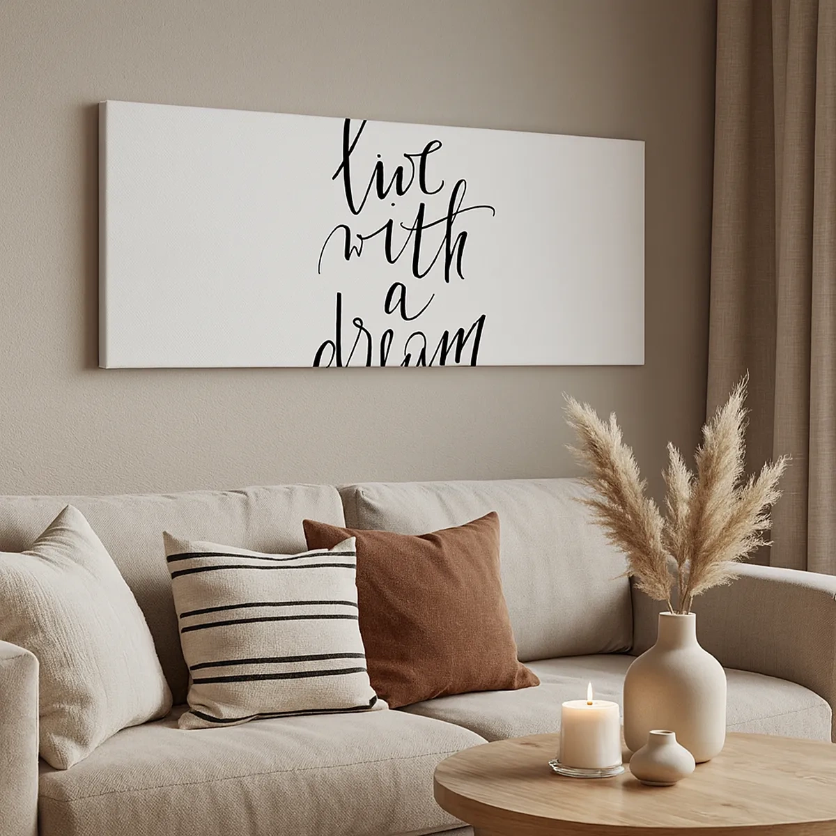 Lærredstryk - Billede på lærred - Of course - 30x30 cm