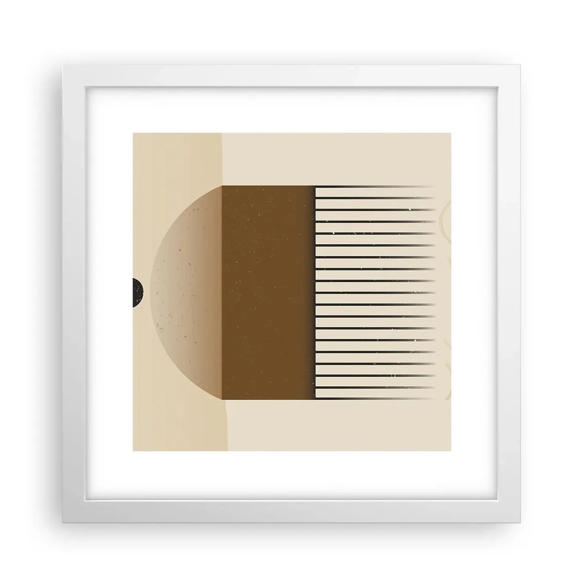 Plakat i hvid ramme - Forskellige stater - 30x30 cm