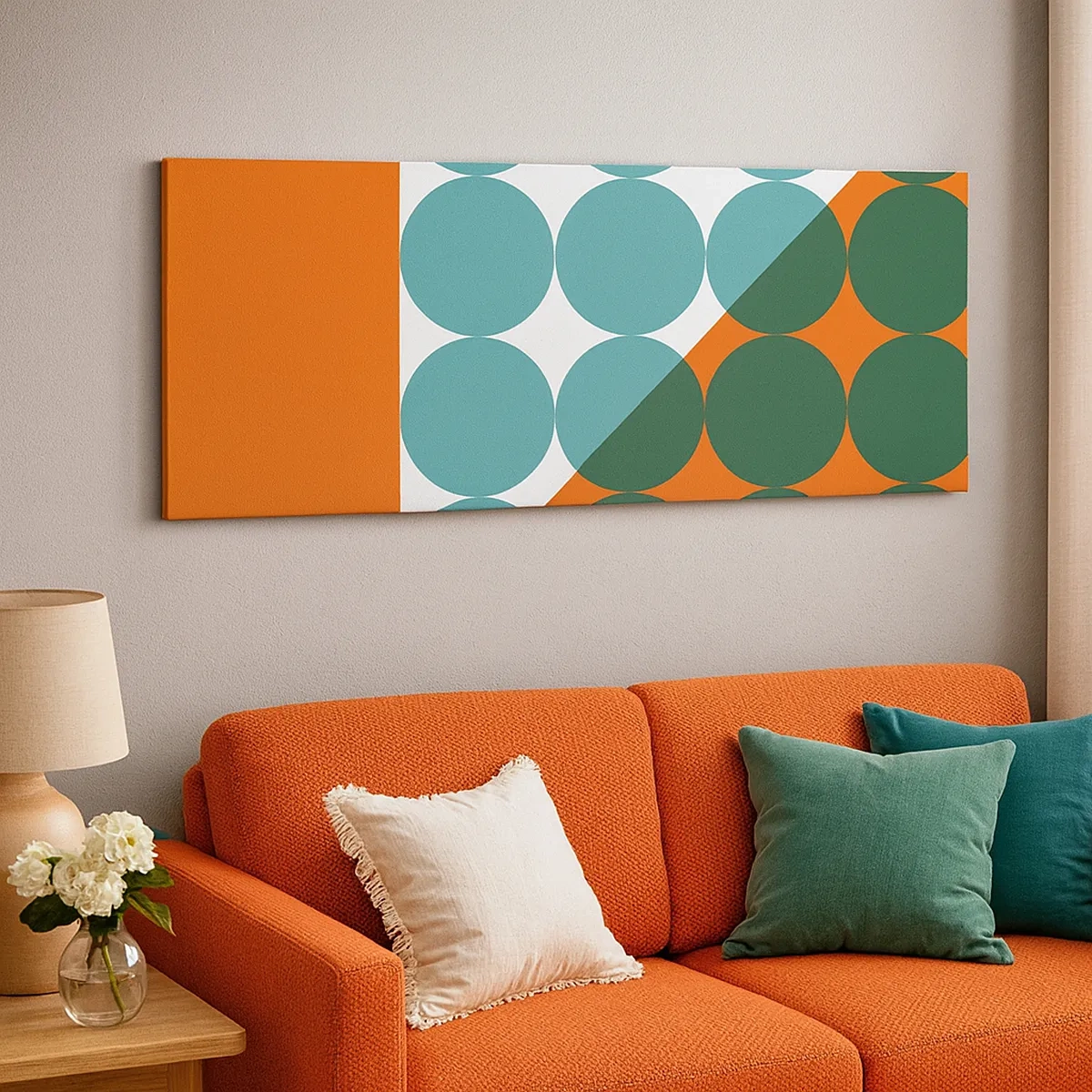 Lærredstryk - Billede på lærred - Op og over - 30x30 cm