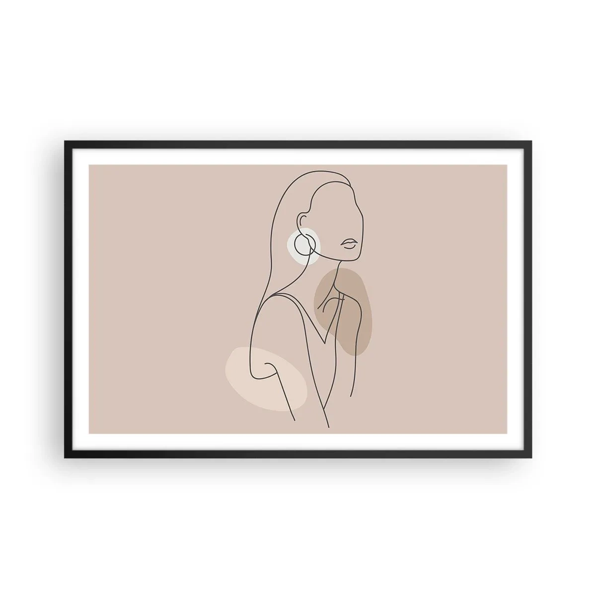 Plakat i sort ramme - Et ikon for pigelivet - 91x61 cm