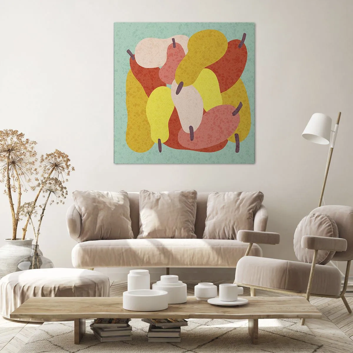 Lærredstryk - Billede på lærred - Smag på sommersolen - 50x50 cm