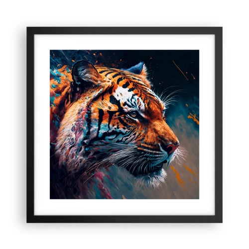 Plakat i sort ramme - Vild skønhed - 40x40 cm