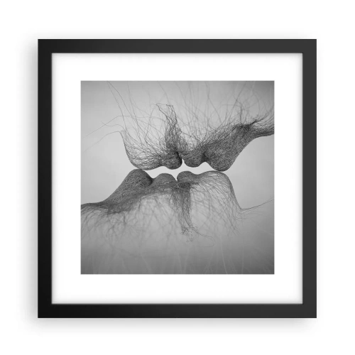 Plakat i sort ramme - Vindens kys - 30x30 cm