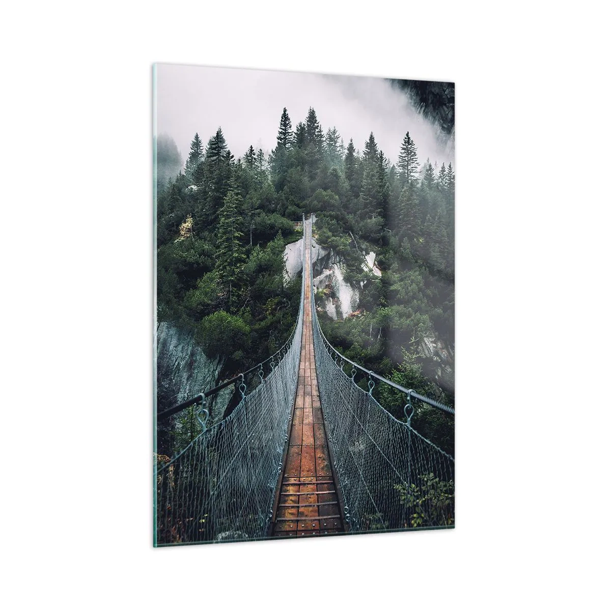 Billede på glas - Kun for ørne - 50x70 cm