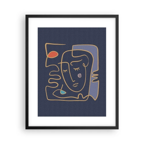 Plakat i sort ramme - I drømmerier - 40x50 cm