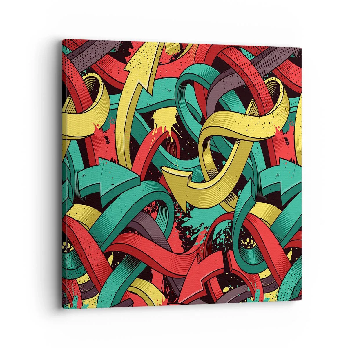 Lærredstryk - Billede på lærred - Hvilken vej skal man gå? - 40x40 cm