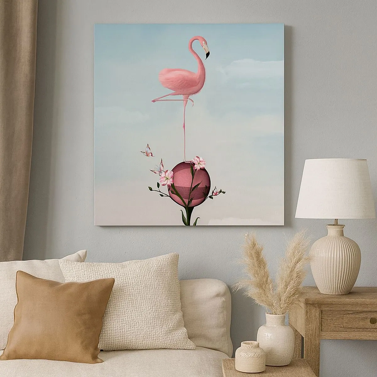 Lærredstryk - Billede på lærred - Basketball allegori - 30x30 cm