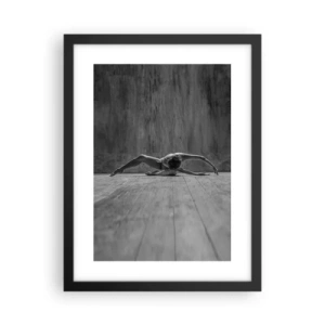 Plakat i sort ramme - Symmetri fundet - 30x40 cm
