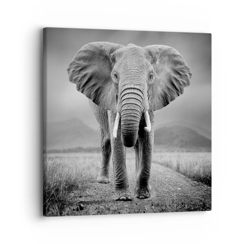 Lærredstryk - Billede på lærred - Værten byder velkommen til - 30x30 cm