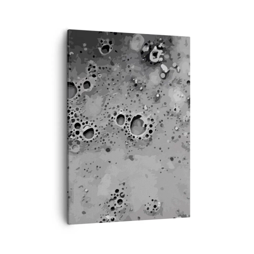Lærredstryk - Billede på lærred - Som et månelandskab - 50x70 cm