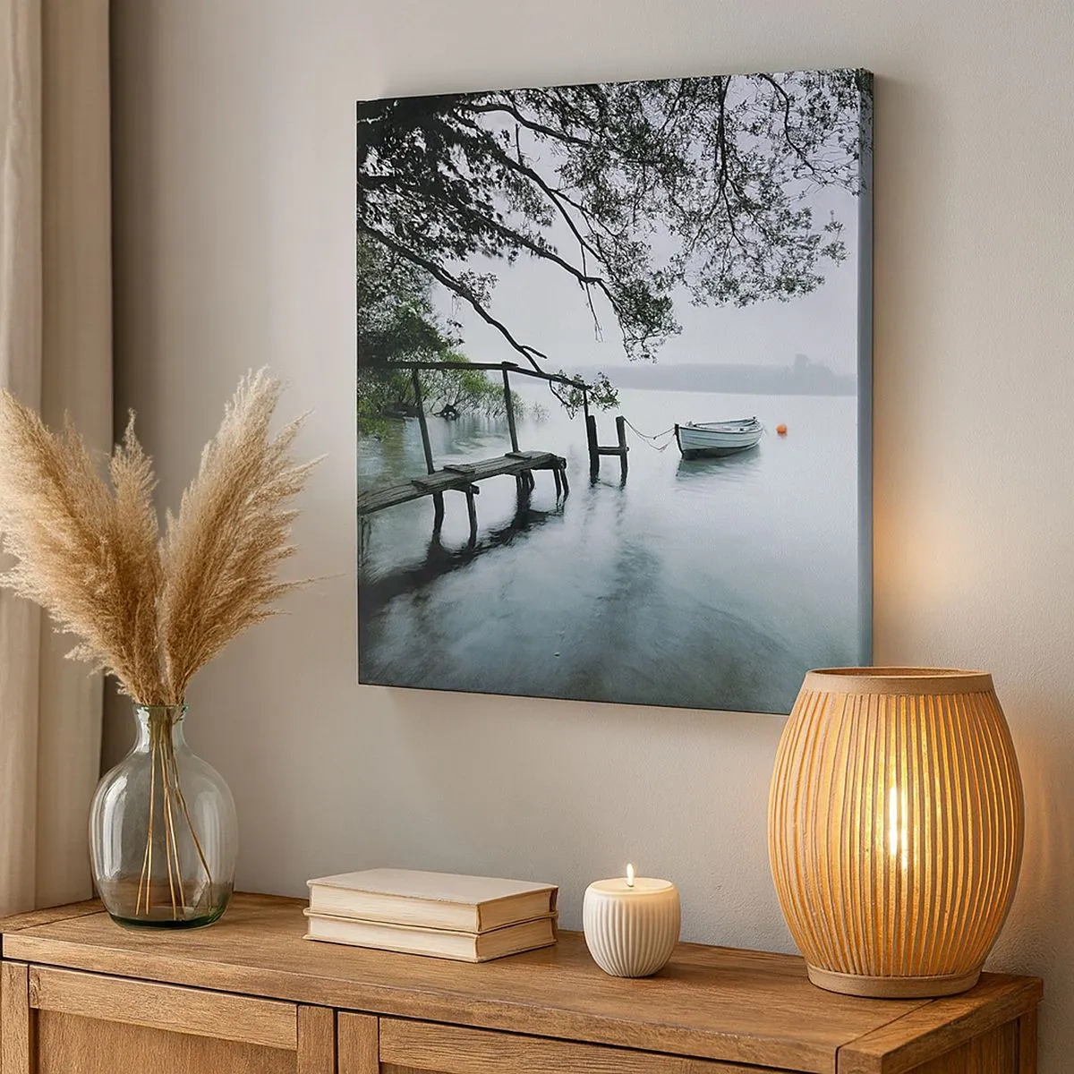 Lærredstryk - Billede på lærred - Du hviler allerede - 30x30 cm