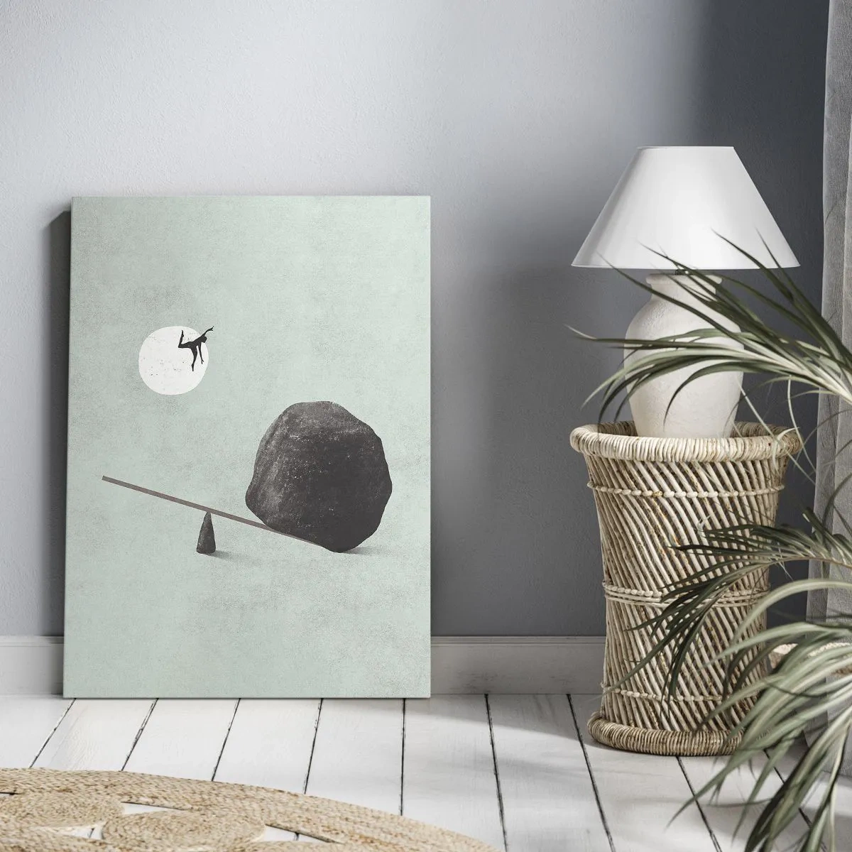 Lærredstryk - Billede på lærred - En drøm går i opfyldelse - 50x70 cm