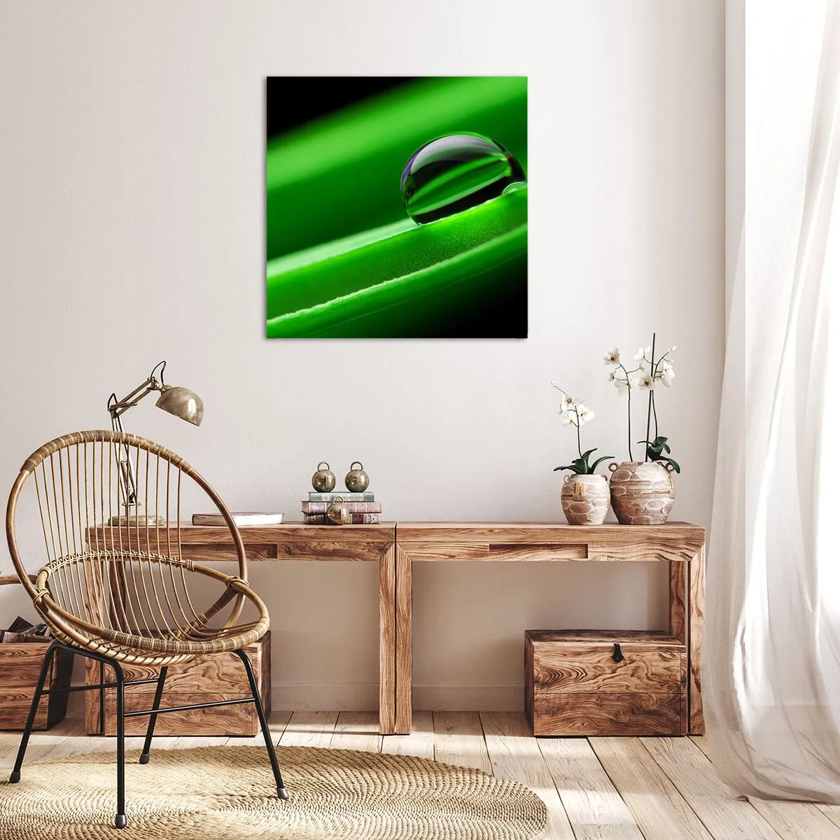 Lærredstryk - Billede på lærred - Livet på tæt hold - 40x40 cm