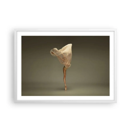 Plakat i hvid ramme - Den er ved at flyve - 70x50 cm