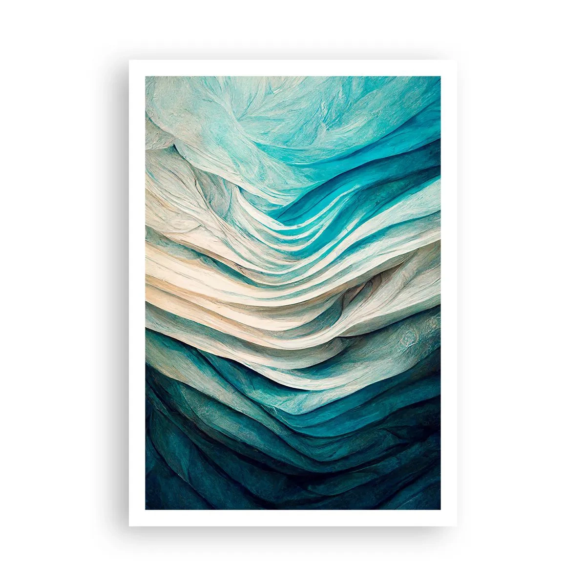 Plakat - Blå umættelighed - 70x100 cm