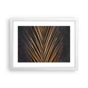 Plakat i hvid ramme - Tropernes guld - 40x30 cm