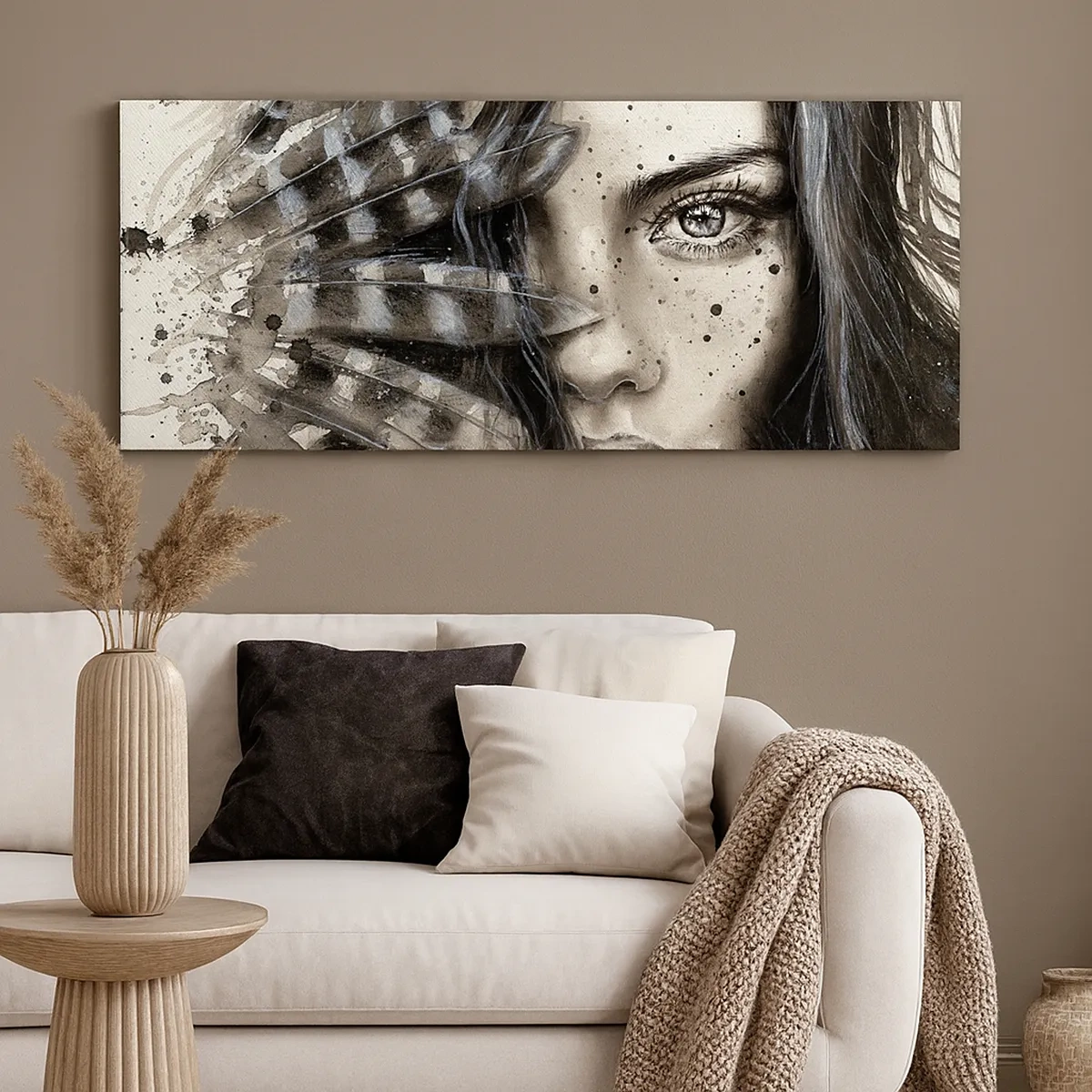 Lærredstryk - Billede på lærred - Vild skønhed - 30x30 cm