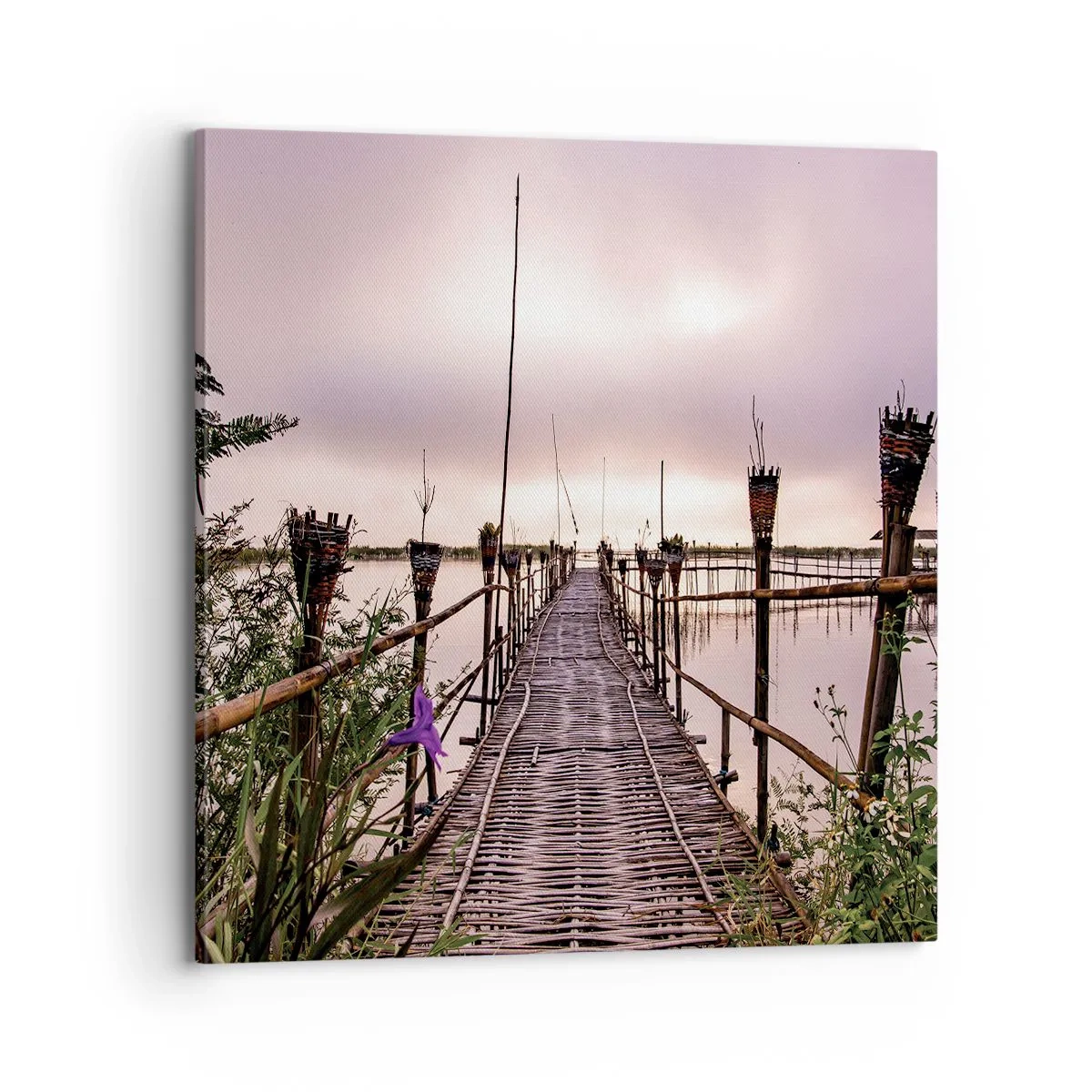 Lærredstryk - Billede på lærred - Den stille og rolige atmosfære i Asien - 70x70 cm