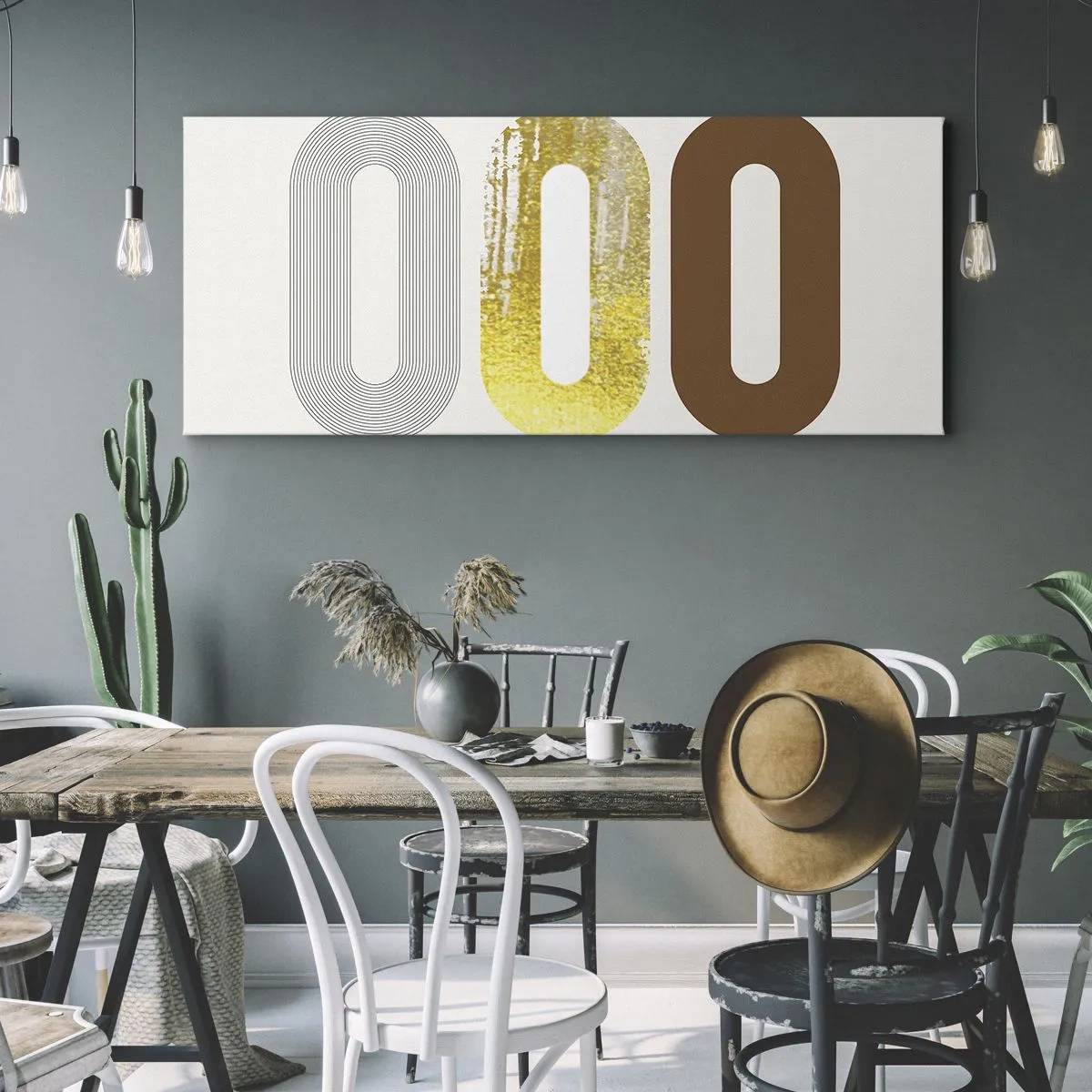 Lærredstryk - Billede på lærred - Åhhh! - 140x50 cm