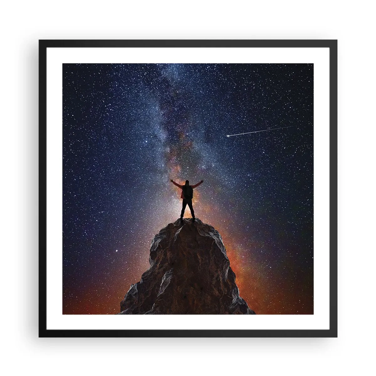 Plakat i sort ramme - Magten er hos mig! - 60x60 cm