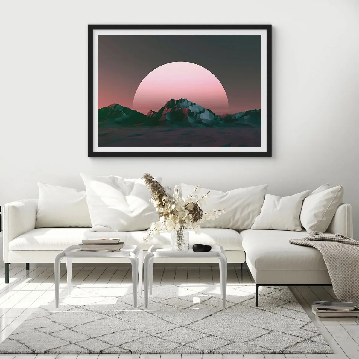 Plakat i sort ramme - I en nabogalakse - 50x40 cm