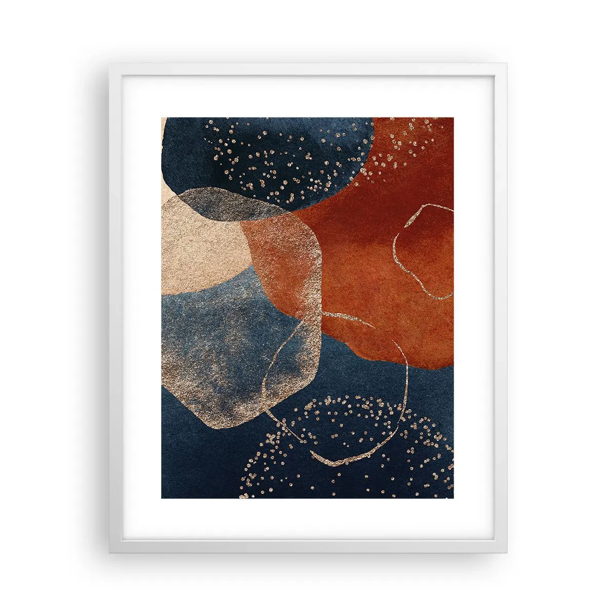 Plakat i hvid ramme - Lethed i tilværelsen - 40x50 cm