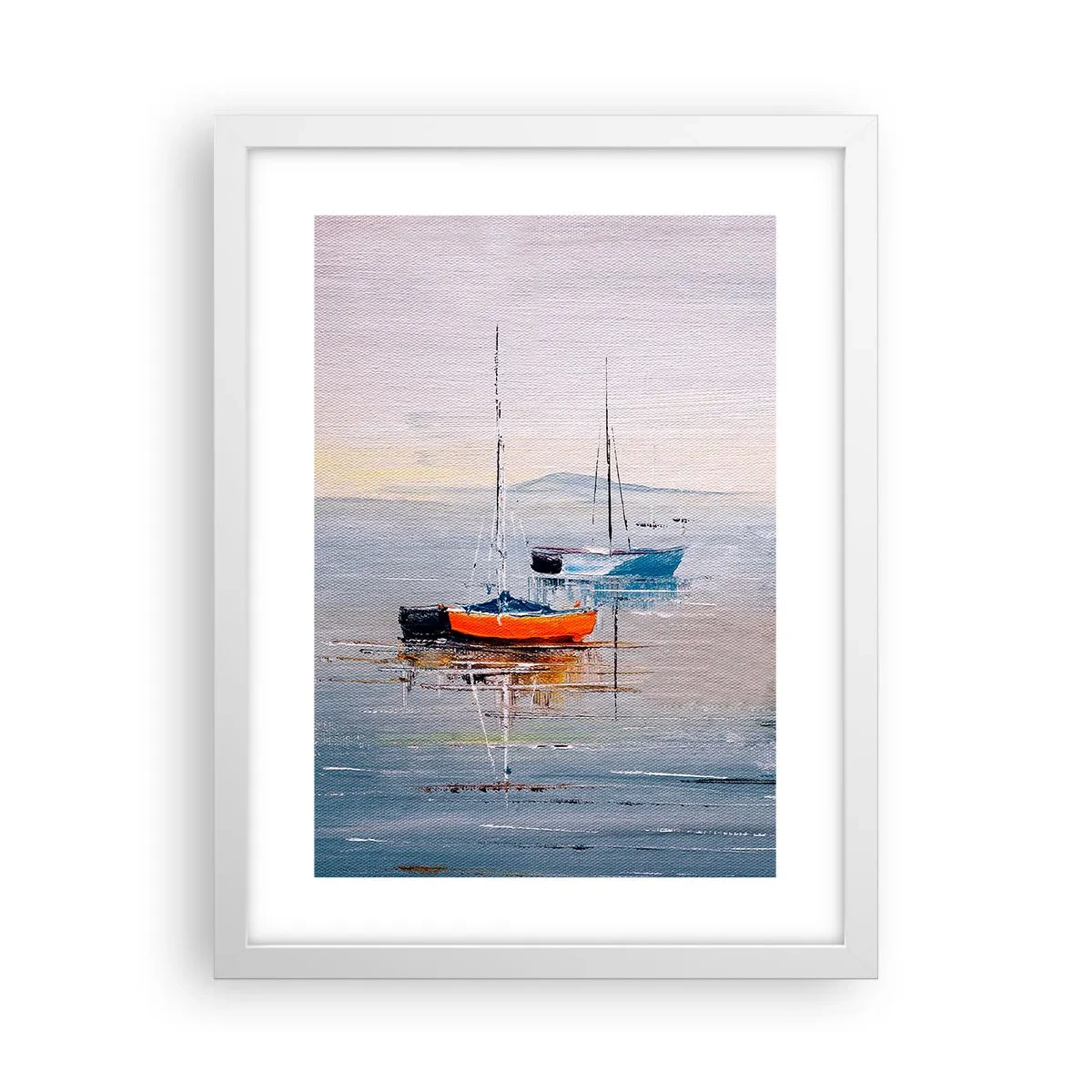 Plakat i hvid ramme - Et velfortjent hvil - 30x40 cm