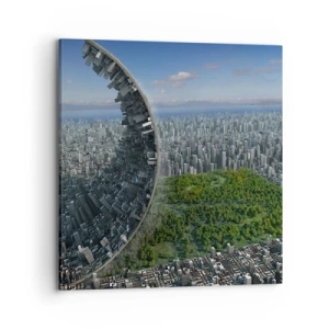 Lærredstryk - Billede på lærred - Naturen er evig - 70x70 cm