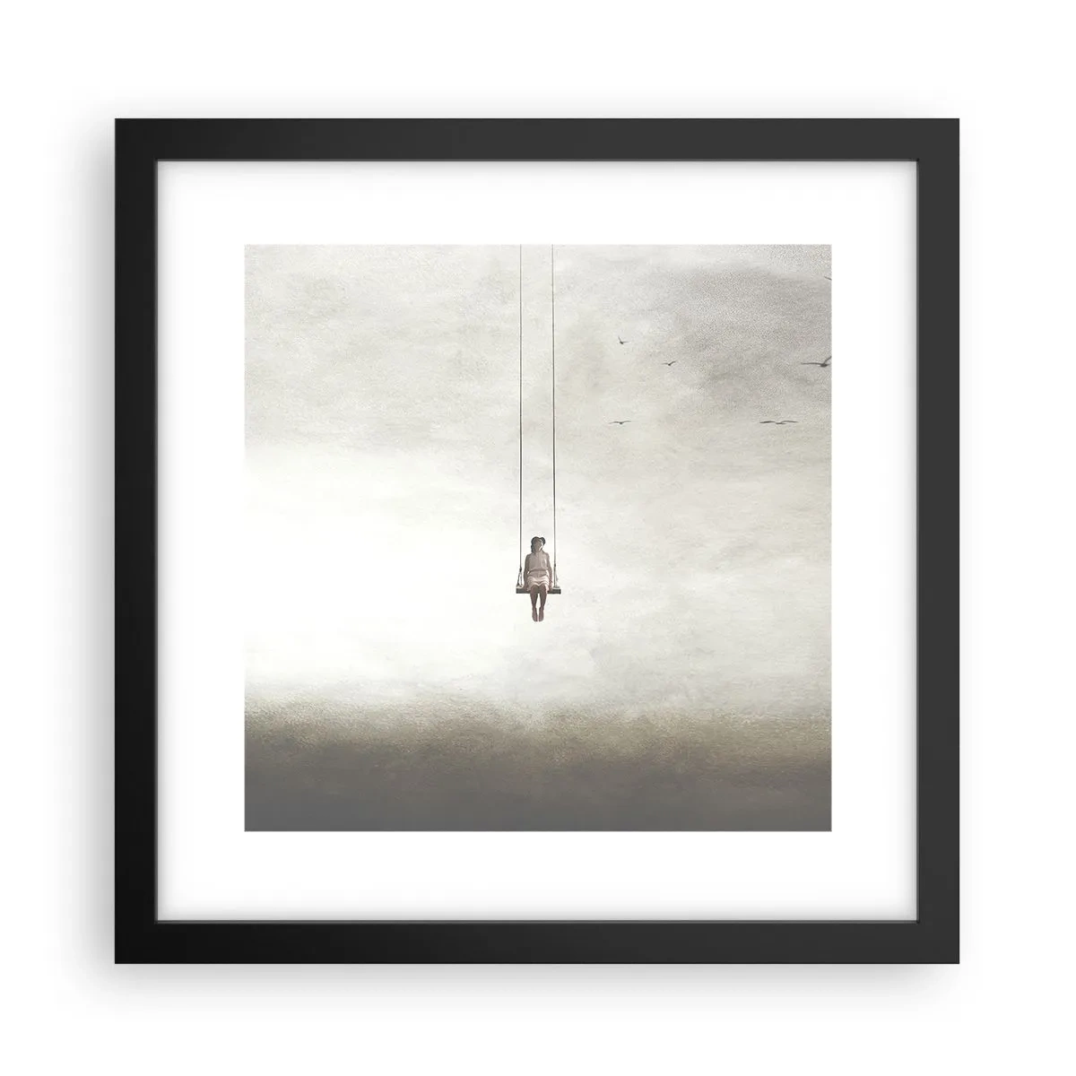 Plakat i sort ramme - Barnet i os selv - 30x30 cm