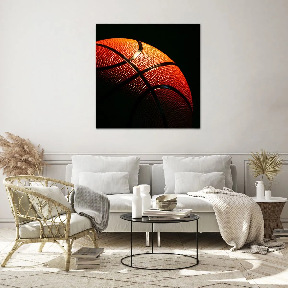 Billede på glas - Smuk som en planet - 40x40 cm