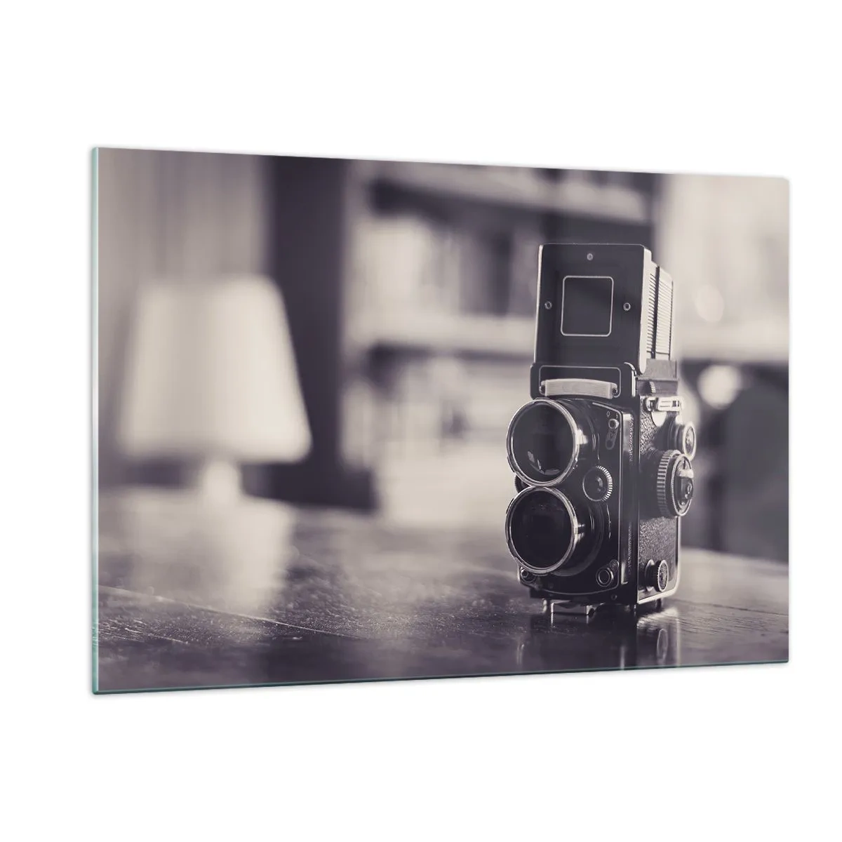 Billede på glas - Magien i et gammelt fotografi - 120x80 cm