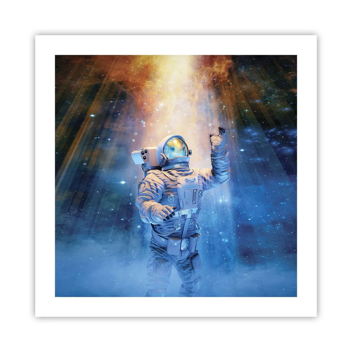 Plakat - Endelig på destinationen - 50x50 cm