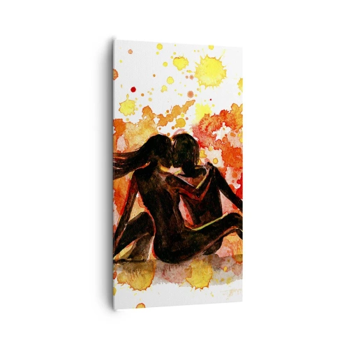 Lærredstryk - Billede på lærred - Og der var lys - 65x120 cm