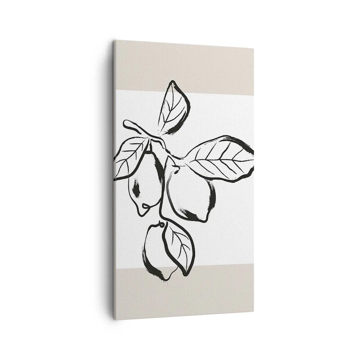 Lærredstryk - Billede på lærred - Hvor citronen modner... - 45x80 cm