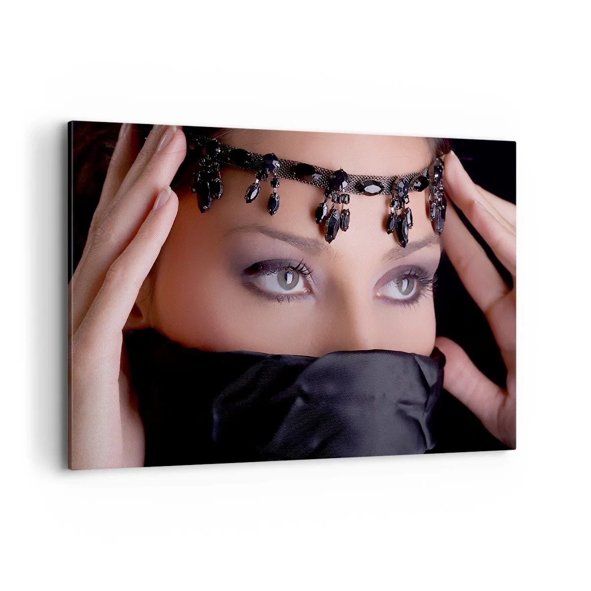 Lærredstryk - Billede på lærred - Orientalsk fristende mysterium - 120x80 cm