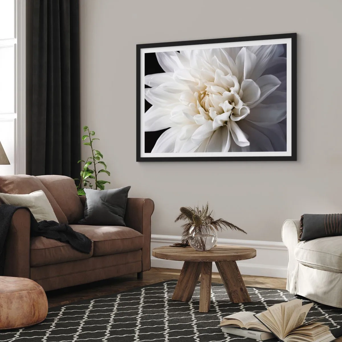 Plakat i sort ramme - Morgenbrud - 70x50 cm