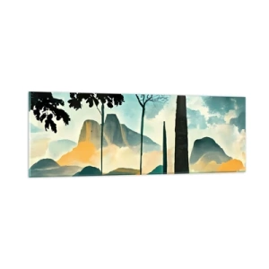 Billede på glas - Stadig højere og højere - 90x30 cm